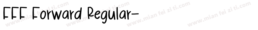 FFF Forward Regular字体转换